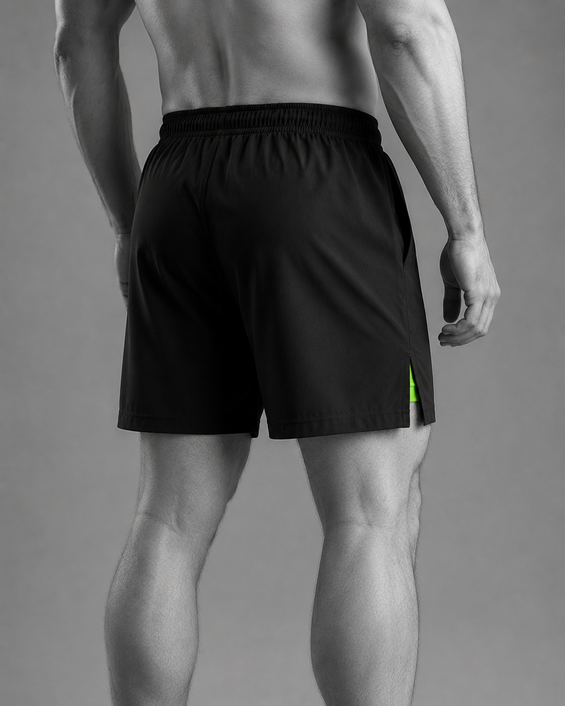 Silverback Stripes 2-in-1 MMA Fight Shorts – Green Liner