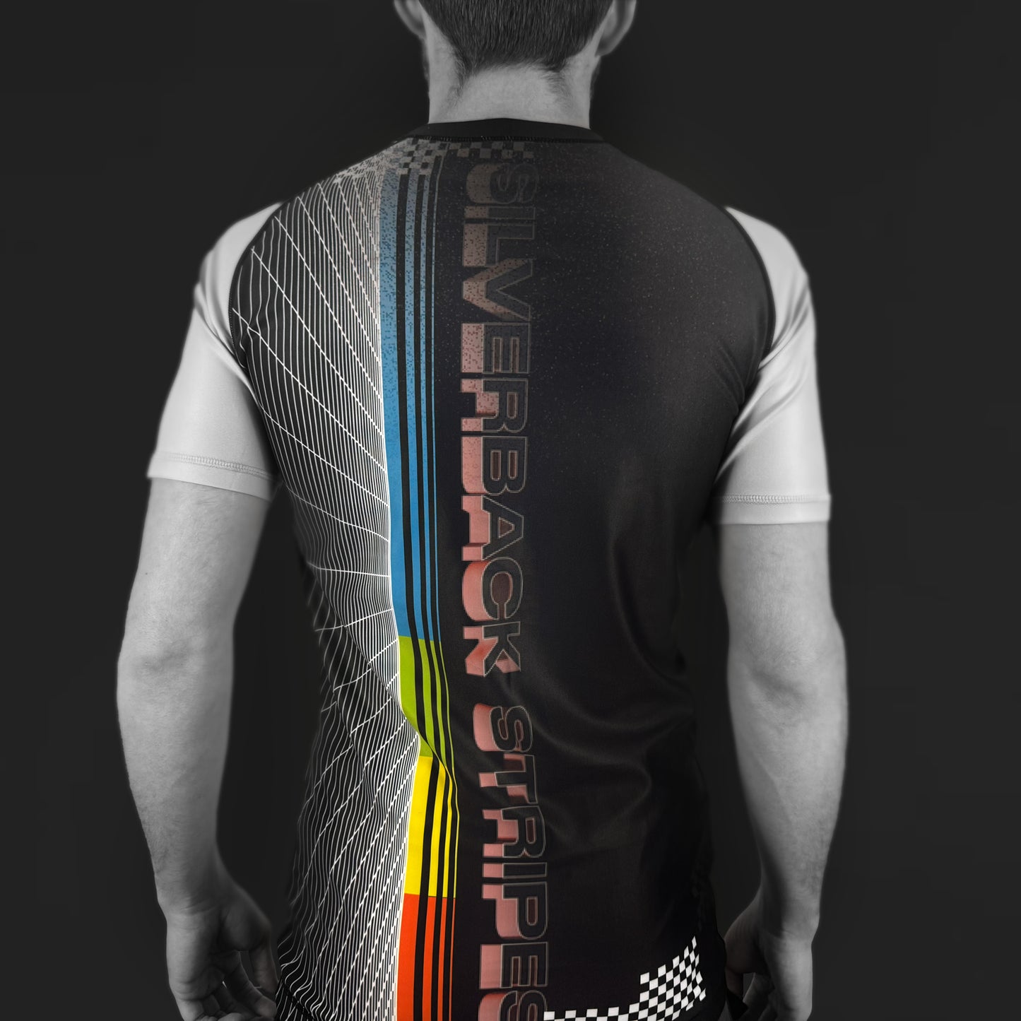 THROWBACK - 80s Synth Short Sleeve Rash Guard