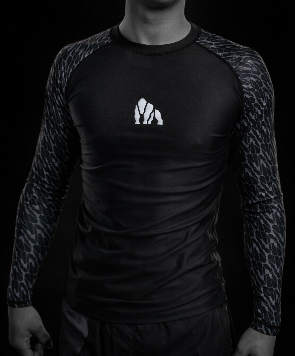 Silverback Kids Grey Belt Long Sleeve Rash Guard V.3