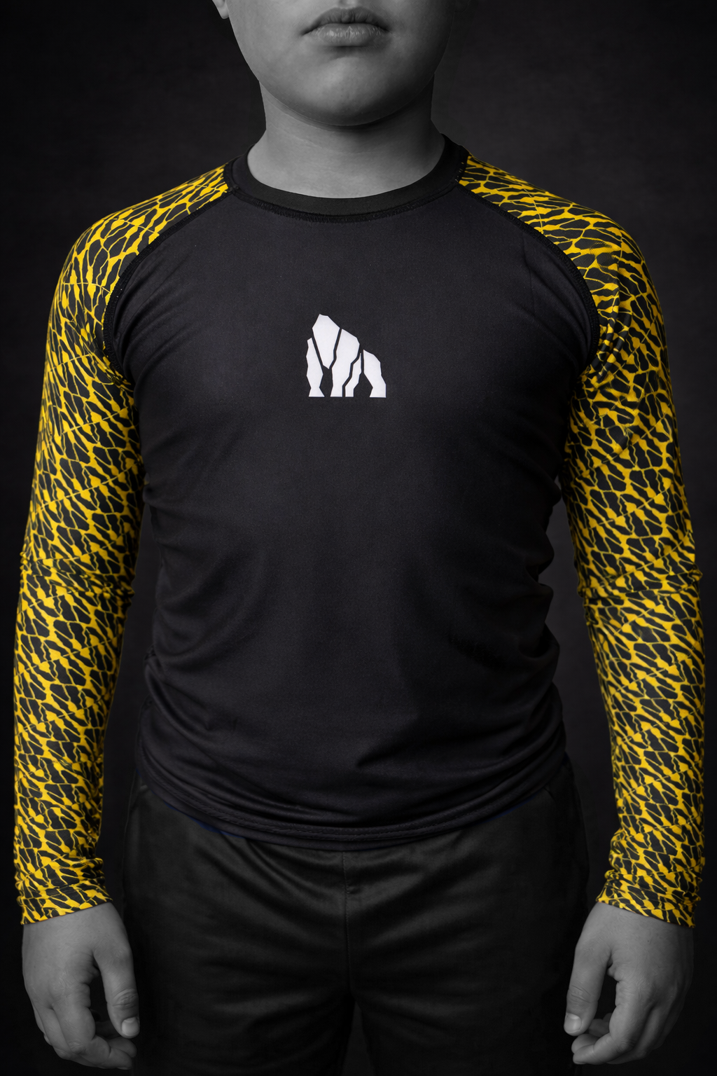Silverback Kids Yellow Belt Long Sleeve Rash Guard V.3